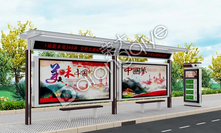 戶外候車亭廣告的色彩搭配攻略